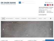 Tablet Screenshot of de-oude-bank.nl